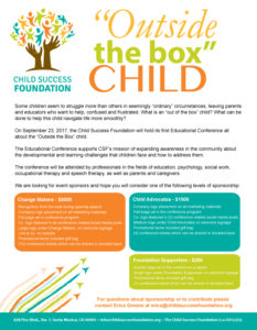 Outside the Box Child - Child Success Foundation